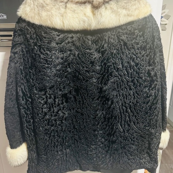 Rosee Colorblock Velvet Pattern and Real Mink Fur (M) - Picture 7 of 16